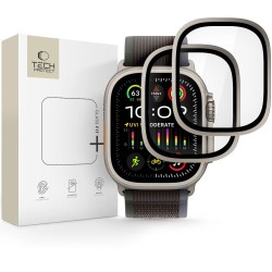 Tech-Protect 2-pack tempered glass for Apple Watch Ultra 49mm - silver and black
