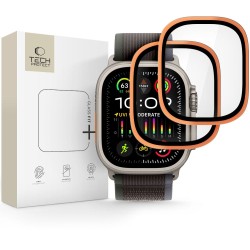 Tech-Protect 2-pack tempered glass for Apple Watch Ultra 49mm - orange