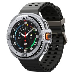 Spigen Bezel Tune Pro Pilot Cover for Samsung Galaxy Watch 8 Classic 46mm - Silver