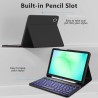 Tech-Protect SC Pen Case for Samsung Galaxy Tab A9 / A11 8.7 X110 / X115 / X133 / X135 - Black