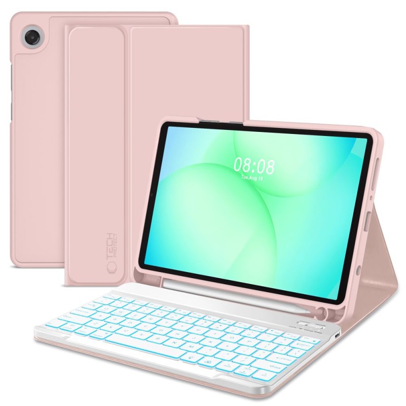 Tech-Protect SC Pen Case for Samsung Galaxy Tab A9 / A11 8.7 X110 / X115 / X133 / X135 - Pink