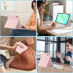 Tech-Protect SC Pen Case for Samsung Galaxy Tab A9 / A11 8.7 X110 / X115 / X133 / X135 - Pink