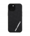 Karl Lagerfeld 3D Rubber Multi Logo case for iPhone 15 - black