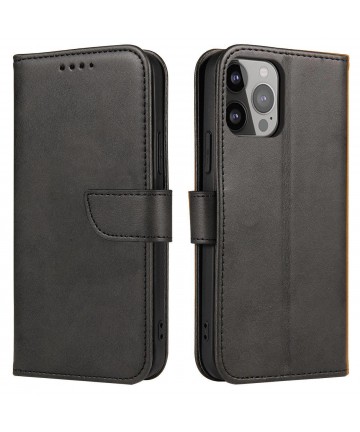 Magnet Case with flap for Honor X6a - black