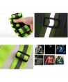 Adjustable reflective harness for a running bike - yellow