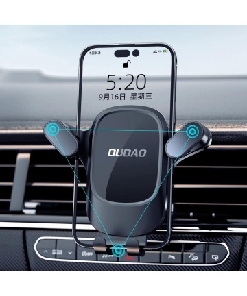 Dudao F5Pro air vent car phone holder - black