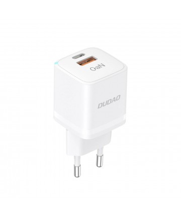 Wall charger GaN 33W PPS USB C/USB Dudao A13Pro - white