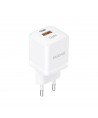 Wall charger GaN 33W PPS USB C/USB Dudao A13Pro - white