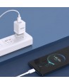 Wall charger GaN 33W PPS USB C/USB Dudao A13Pro - white