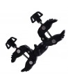 Double-sided clamp holder for the camera - black