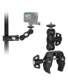 Phone and sports camera holder with clamp