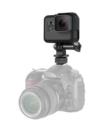 Phone/Sports Camera Holder with Adapter - Black
