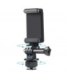 Phone/Sports Camera Holder with Adapter - Black