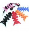 Fish-shaped headphone cable wrap - orange