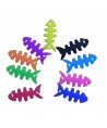 Fish-shaped headphone cable wrap - orange