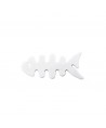 Fish-shaped headphone cable wrap - white