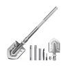 Wozinsky WSS-211 survival bushcraft shovel multifunctional knife breaker flint whistle harpoon 21 in 1 - gray