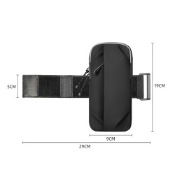 Wozinsky WSDB-B armband phone bag for running - black