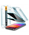 Spigen Glas.tR EzFit Privacy Tempered Glass for iPhone 15/16 with Adapter (2 pcs.)