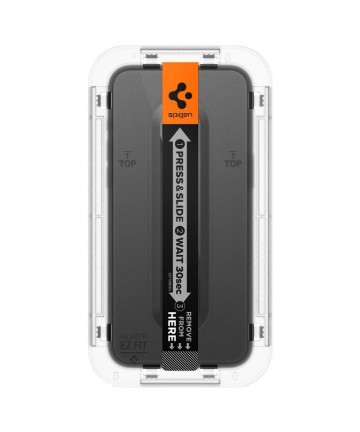 Spigen Glas.tR EZ Fit FC Tempered Glass for iPhone 15 Plus - Black