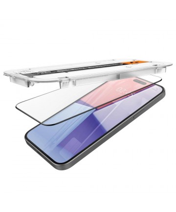 Spigen Glas.tR EZ Fit FC Tempered Glass for iPhone 15 Plus - Black