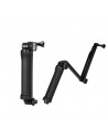 3 in 1 Monopod Tripod with Selfie Stick for GoPro - Black
