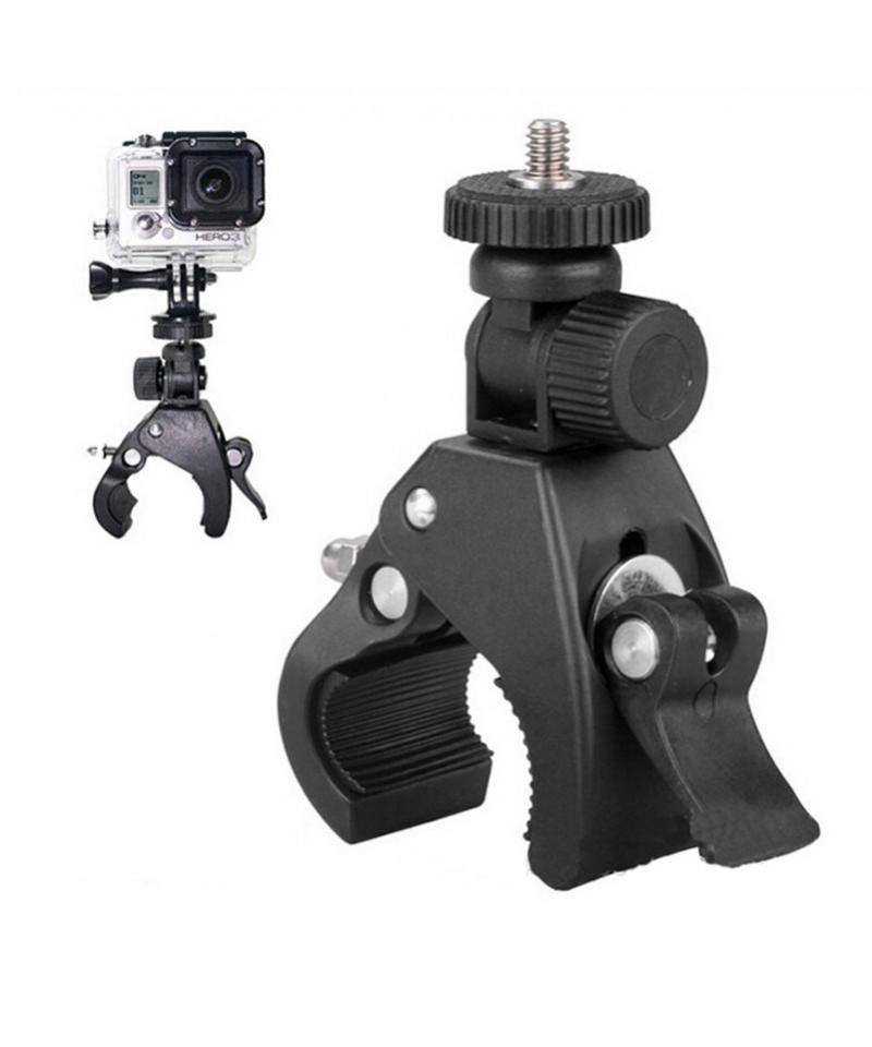 Sports camera holder rotates 360 degrees