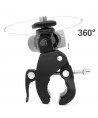 Sports camera holder rotates 360 degrees