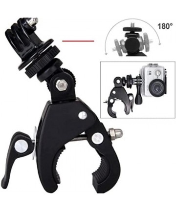 Sports camera holder rotates 360 degrees