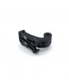 Adjustable harness for a sports camera with a rotating tripod and a phone stand