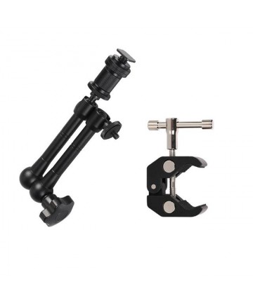 Clamp holder for camera, camera, microphone