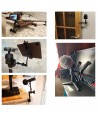 Clamp holder for camera, camera, microphone