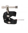 Clamp holder for camera, camera, microphone