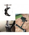 Clamp holder for camera, camera, microphone