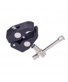 Clamping bracket for mounting accessories with 1/4 and 3/8 inch screw
