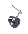 Clamping bracket for mounting accessories with 1/4 and 3/8 inch screw