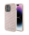 Karl Lagerfeld Quilted K Pattern case for iPhone 15 Pro Max - pink