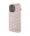 Karl Lagerfeld Quilted K Pattern case for iPhone 15 Pro Max - pink