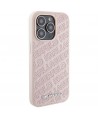 Karl Lagerfeld Quilted K Pattern case for iPhone 15 Pro Max - pink