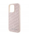 Karl Lagerfeld Quilted K Pattern case for iPhone 15 Pro Max - pink