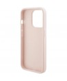 Karl Lagerfeld Quilted K Pattern case for iPhone 15 Pro Max - pink