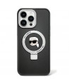 Karl Lagerfeld Ring Stand Karl Head MagSafe Case for iPhone 15 Plus / 14 Plus - Black