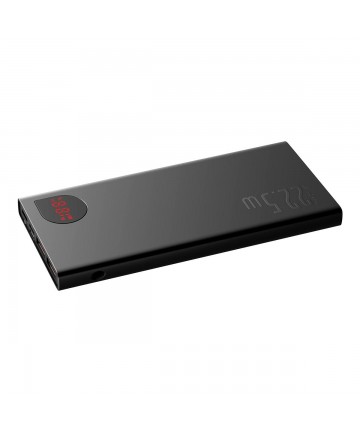 Baseus Adaman Metal Power Bank with Fast Charging 10000mAh 22.5W (Overseas Edition 2021) Black