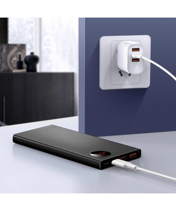 Baseus Adaman Metal Power Bank with Fast Charging 10000mAh 22.5W (Overseas Edition 2021) Black