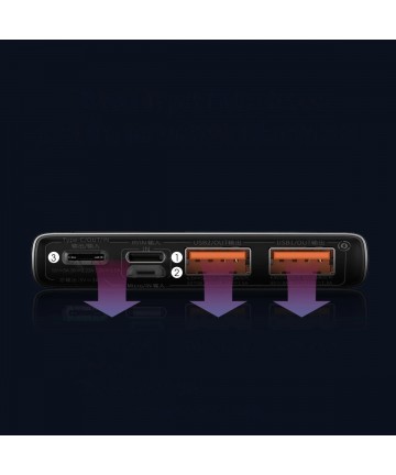 Baseus Adaman Metal Power Bank with Fast Charging 10000mAh 22.5W (Overseas Edition 2021) Black
