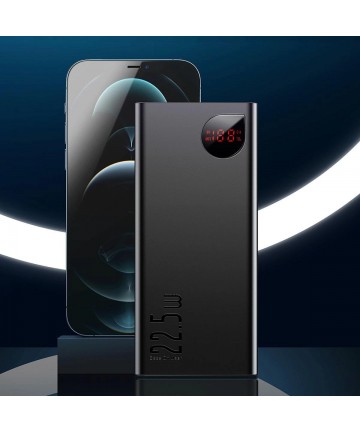 Baseus Adaman Metal Power Bank with Fast Charging 10000mAh 22.5W (Overseas Edition 2021) Black