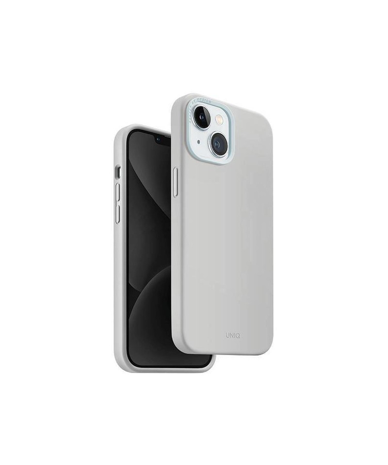 Uniq Lino Hue Magclick Charging case for iPhone 15 - light gray