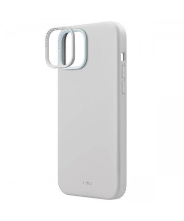 Uniq Lino Hue Magclick Charging case for iPhone 15 - light gray