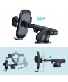Joyroom car phone holder with telescopic extendable arm for dashboard and windshield black (JR-ZS259)