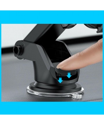Joyroom car phone holder with telescopic extendable arm for dashboard and windshield black (JR-ZS259)
